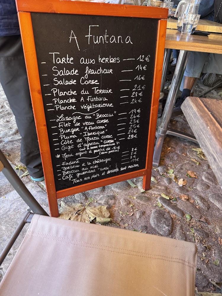 A Funtana - Menu Image 3